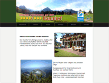 Tablet Screenshot of koanhof.de